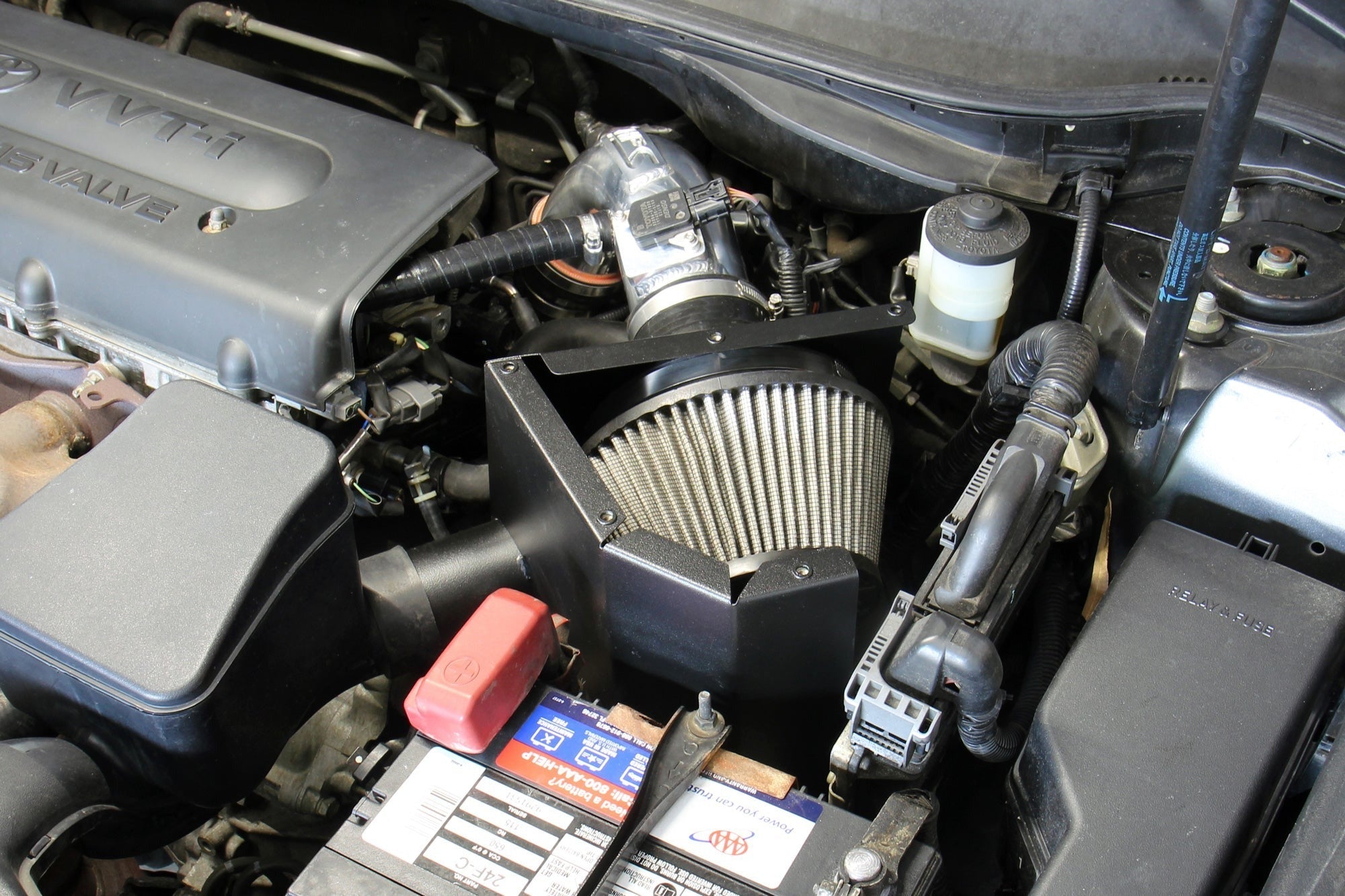 HPS Shortram Air Intake Kit with Heat Shield Toyota 2007-2009 Camry 2.4L , 827-693