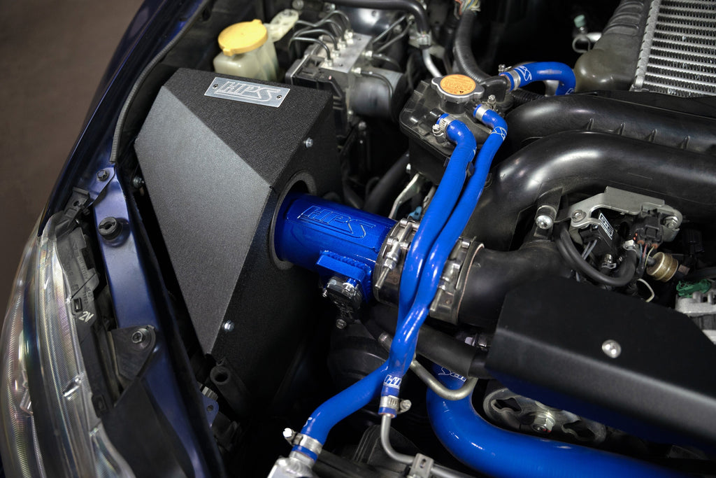 HPS Cold Air Intake Kit 2008-2014 Subaru WRX STI 2.5L Turbo, Converts to Shortram, 837-778