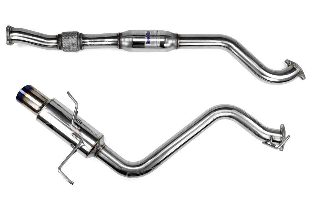 Invidia N1 Resonated Single Exit Cat Back Exhaust - Titanium Tip - 2015-2021 Subaru WRX / STI