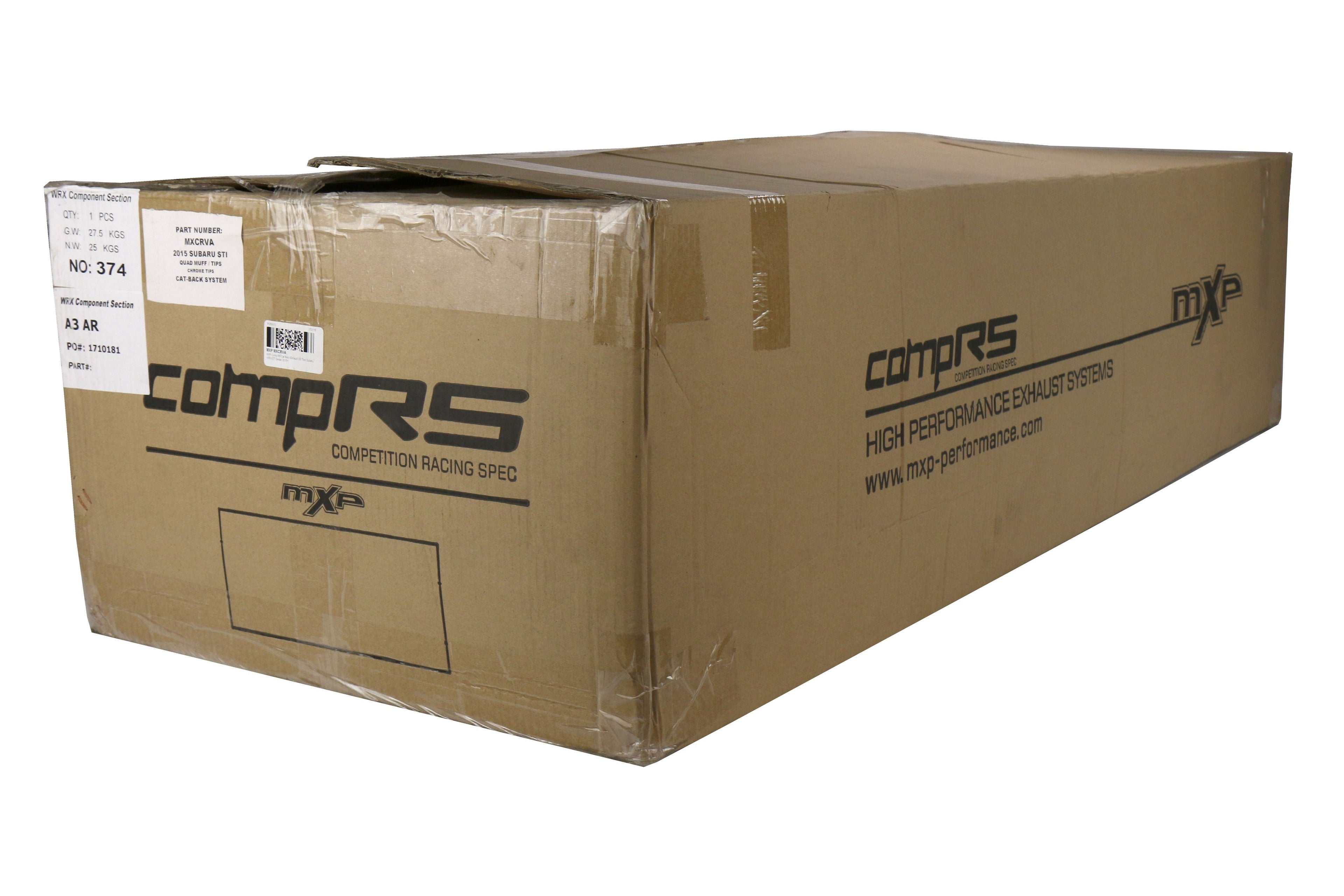 MXP Comp RS Catback Exhaust - 2015+ WRX / 2015+ STI