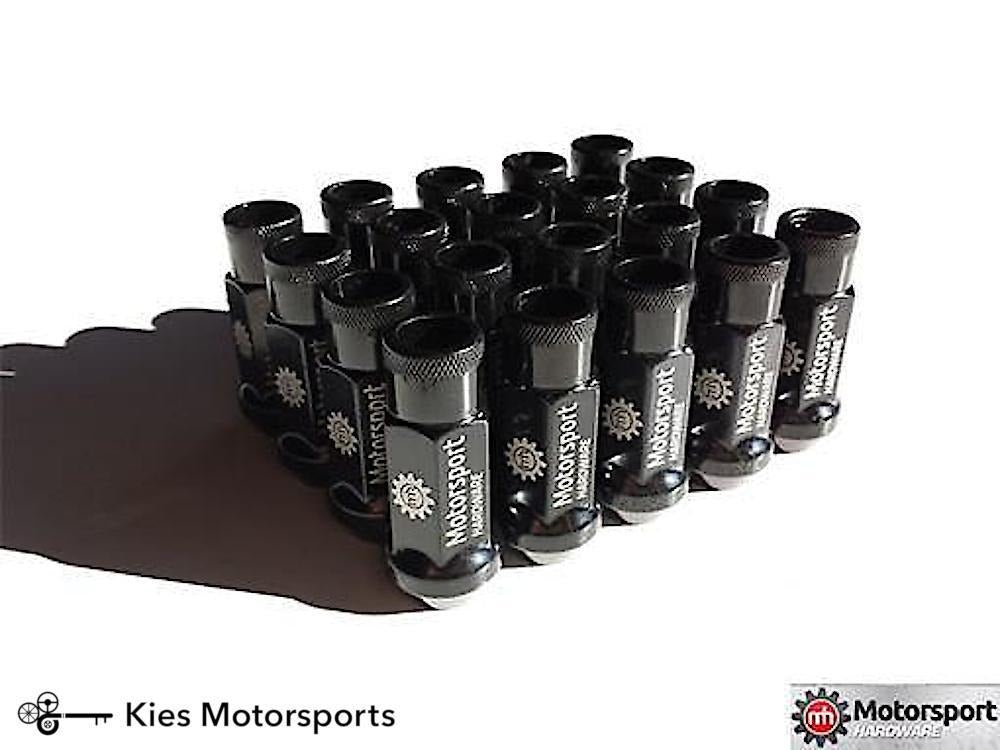 Motorsport Hardware 5-Lug (14 x 1.25 to 14 x 1.5 Thread Conversion) 78mm Black Bullet Nose Stud Kit (F / G Series BMW & A90 Supra)