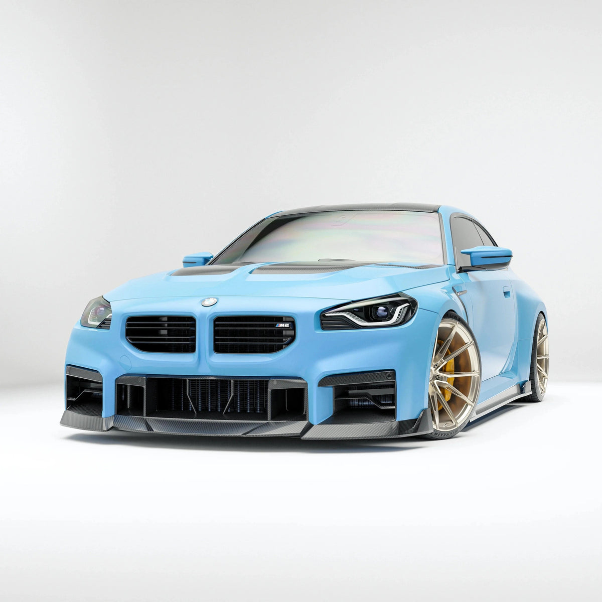 Revozport Carbon Fiber Front Bumper Air Intake for BMW G87 M2