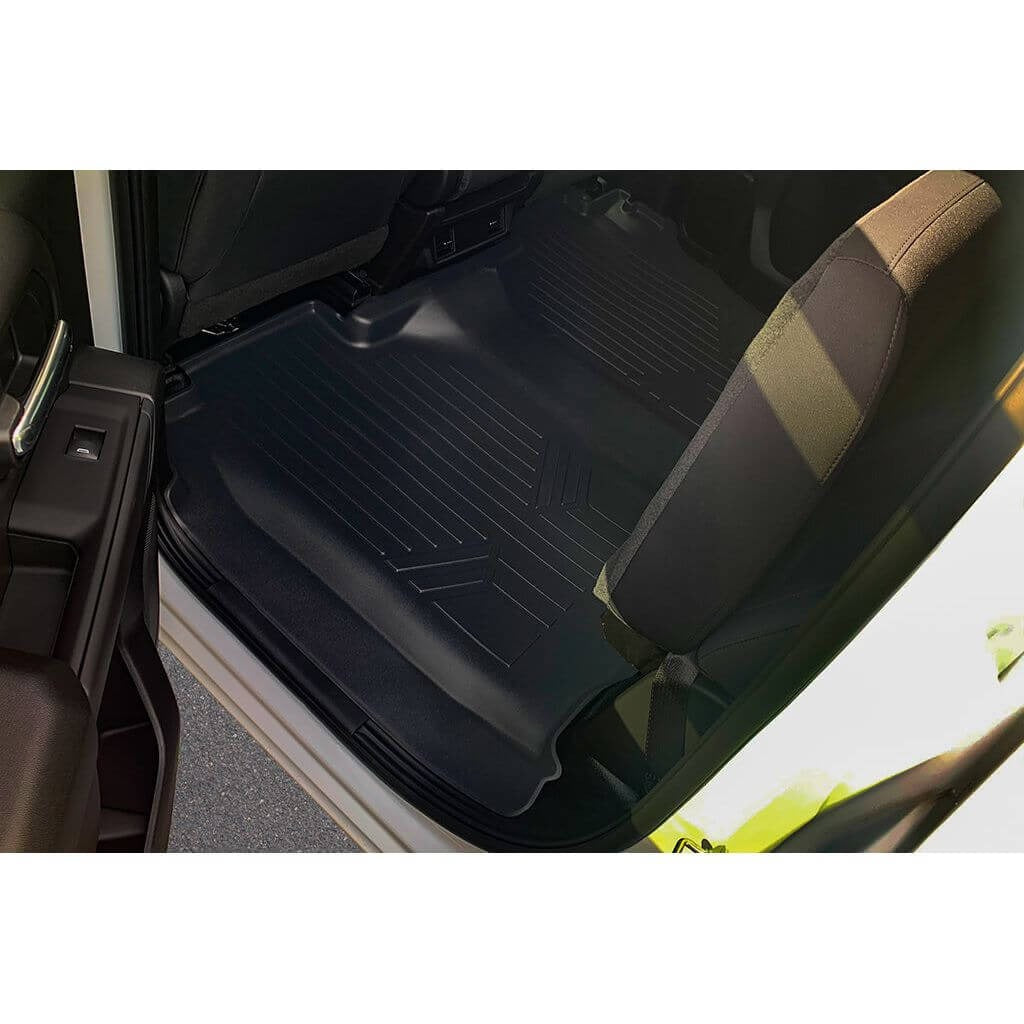 SmartCoverageTM Floor Liners For 2019-2026 Chevy Silverado 1500 Crew Cab (1st Row Bench) (OTH) | Vinyl | [No 2nd Row Storage]