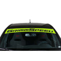 GrimmSpeed Windshield Banner Neon Green - Universal