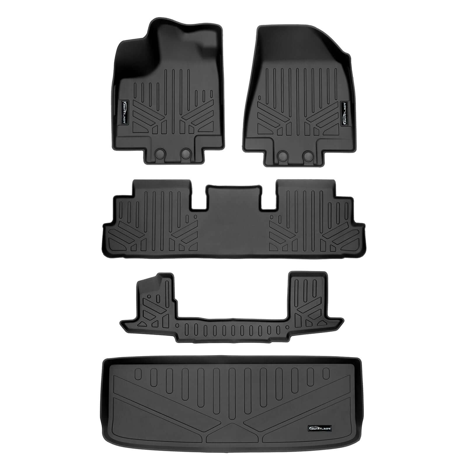 SMARTLINER Floor Liners for 2022-2026 Nissan Pathfinder (7 Passenger)