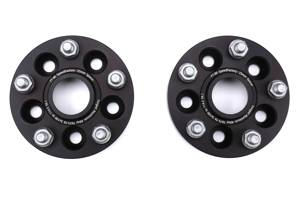 FT-86 SpeedFactory 5x100 to 5x114.3 25mm Forged Aluminum Wheel Adapters - Universal