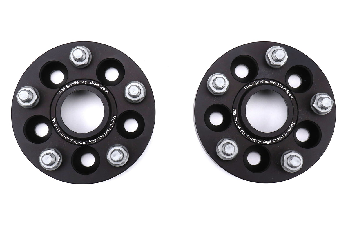FT-86 SpeedFactory 5x100 to 5x114.3 25mm Forged Aluminum Wheel Adapters - Universal