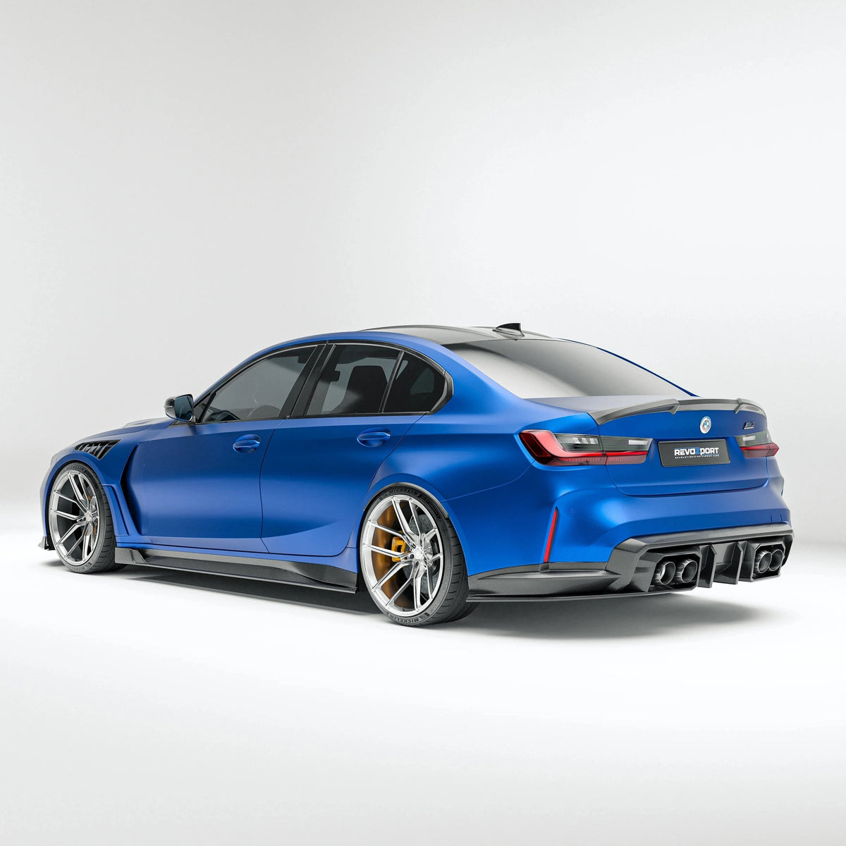 Revozport Carbon Fiber Rear Spoiler for BMW G80 M3 2021-2024