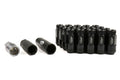 Project Kics Leggdura Racing Shell Type Lug Nut Set 53mm Open-End Look 12X1.25 Black - Universal