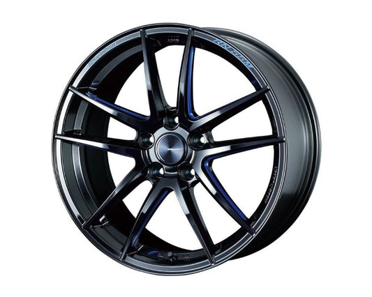 Weds RN-55M Black/Blue Machining 18x10 +36 5x112 A90 MKV Supra GR 2020+ (Rear Fitment)