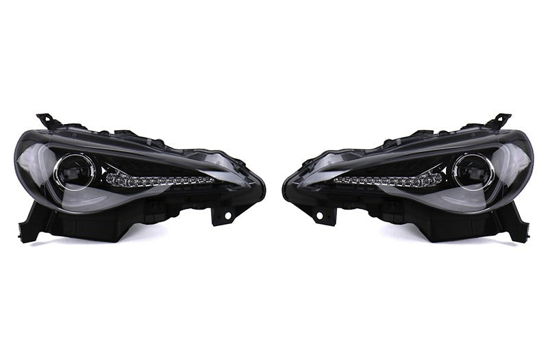 Spec-D Projector Headlight Black Housing With LED - 2013-2016 Scion FRS