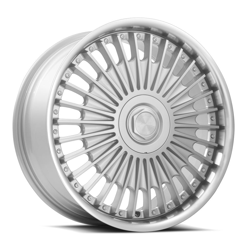 MRR VP4 20" 5x114.3 Silver Machined Lip