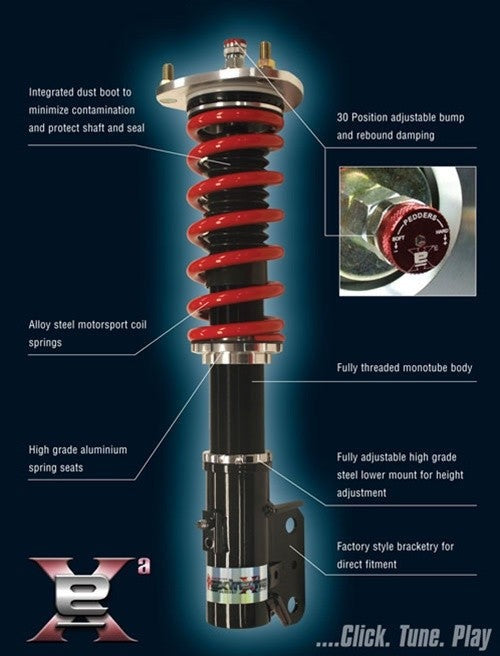 Pedders eXtreme XA Coilovers - 2013-2016 Scion FR-S / 2013-2024 Subaru BRZ / 2017-2019 Toyota 86