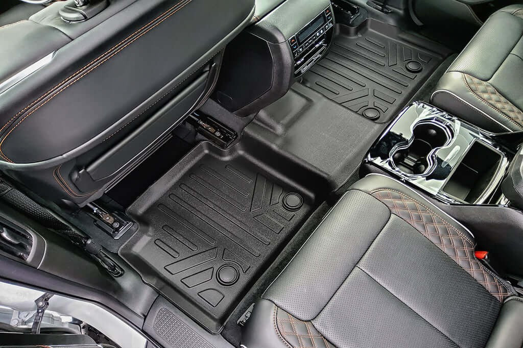 SMARTLINER Floor Liners for 2021-2026 Jeep Grand Cherokee L w/ 2nd Row Bucket Seats and center console (No subwoofer)