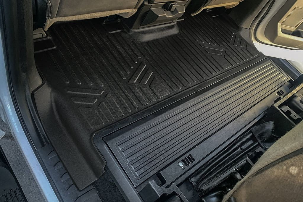 SMARTLINER Floor Liners for 2017-2026 Ford F-250/F-350 Super Crew Cab with Vinyl| (1st Row Bench)| (No OTH)| with Underseat Storage