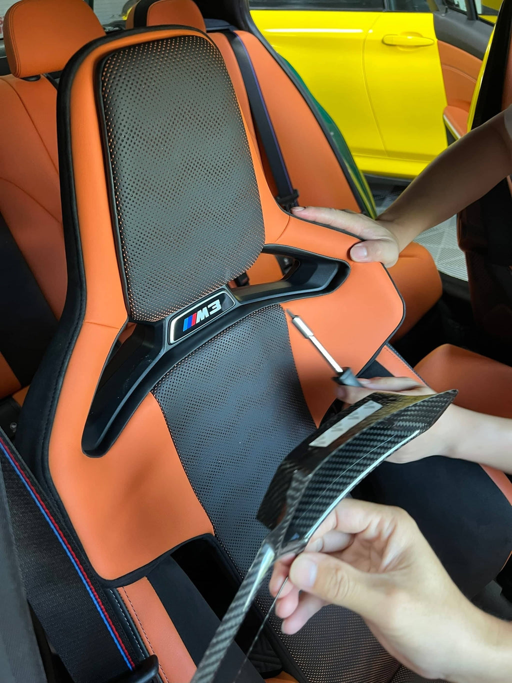 G8X Dry Carbon Fiber Bucket Seat Center Trim