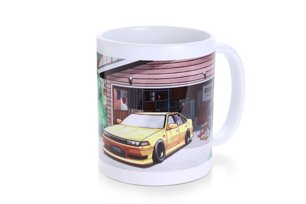 Tomei Mug - White A31 Cefiro Garage - Universal