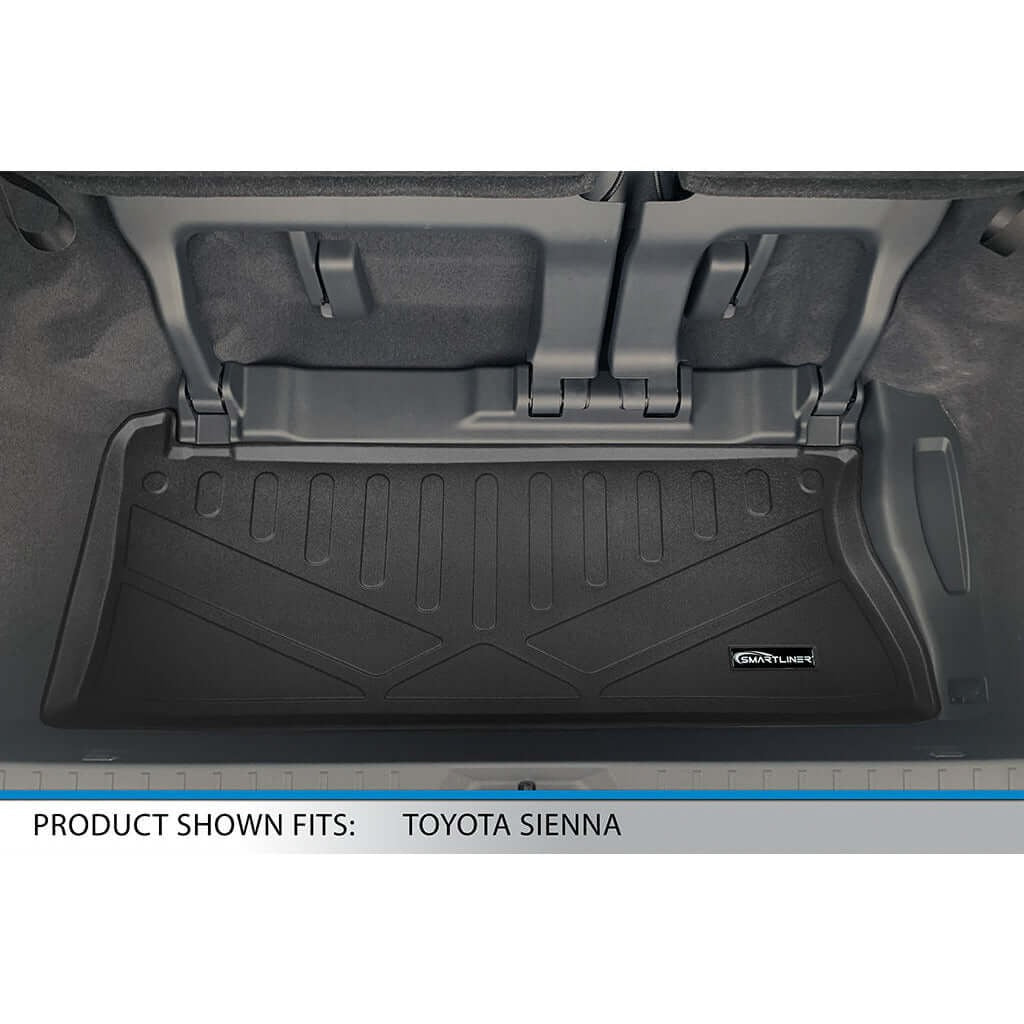 SMARTLINER Custom Fit Floor Liners For 2021-2026 Toyota Sienna with 2nd Row Bench Seat no Spare Tire
