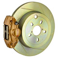 Brembo Rear 2 Piston Slotted or Drilled Brake Kit (Gold / Slotted) - 2015-2017 Subaru WRX