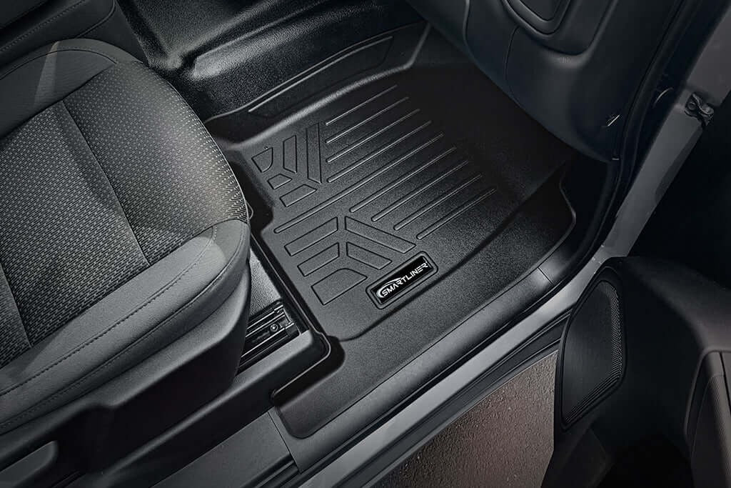 SMARTLINER Floor Liners for 2020-2026 Chevy Silverado 2500 HD | 3500 HD (Double Cab|Vinyl|(1st Row Bench)|(No OTH)