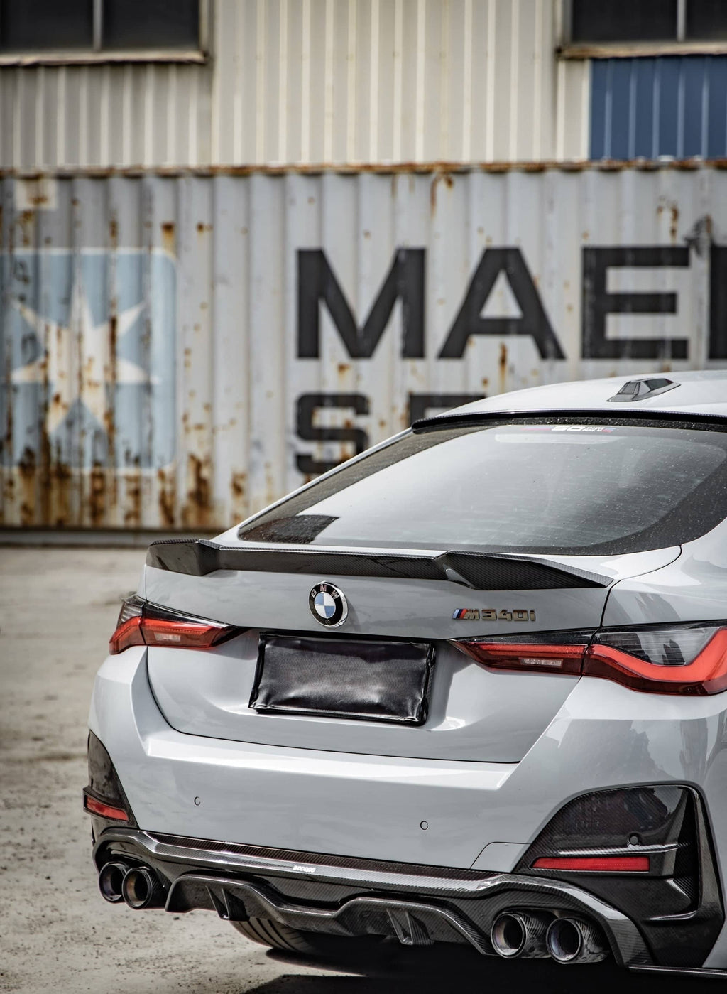 G26 SQ Style Dry Carbon Rear Bumper Trim
