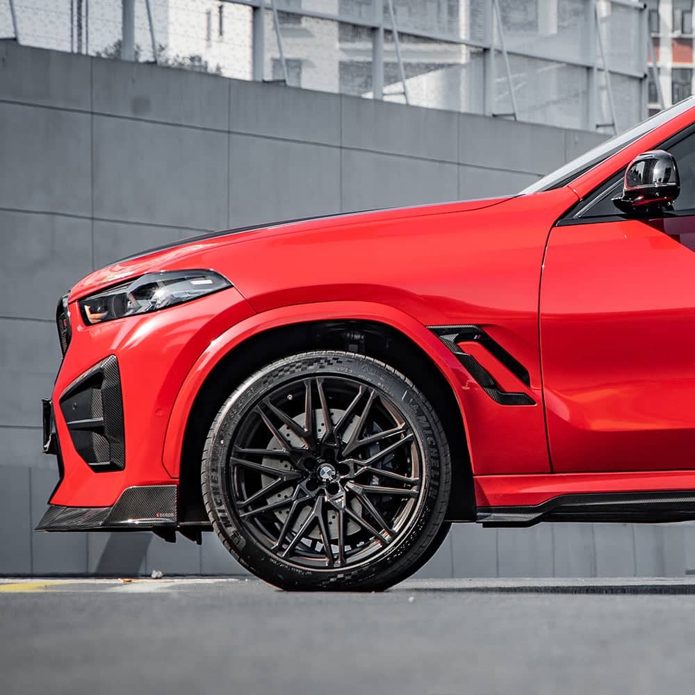 X6M F96 LCI Style Dry Carbon Fiber Side Fender Trim