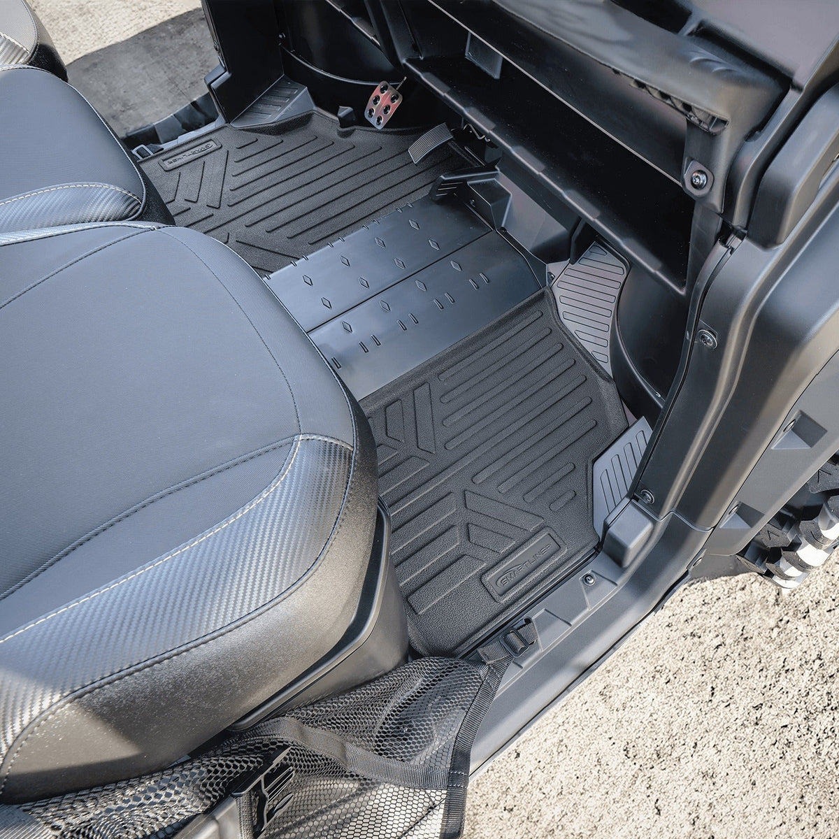 SMARTLINER OUTDOORSTM Rugged Rubber Floor Liners For 2016-2026 Can-Am Defender (3 Seater)