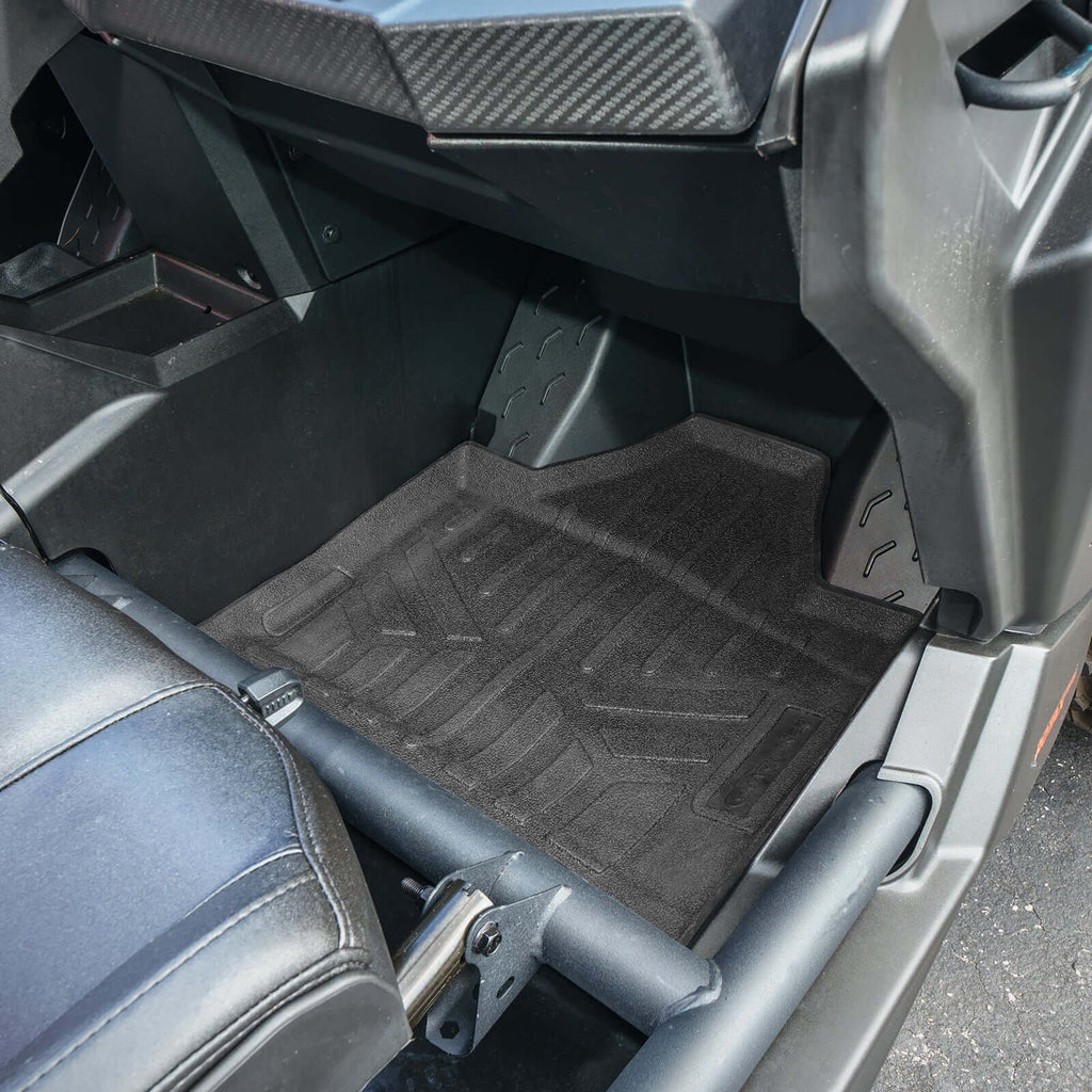 SMARTLINER Rugged Rubber Floor Liners For 2019-2023 Can-Am Maverick X3 (4 Passenger)