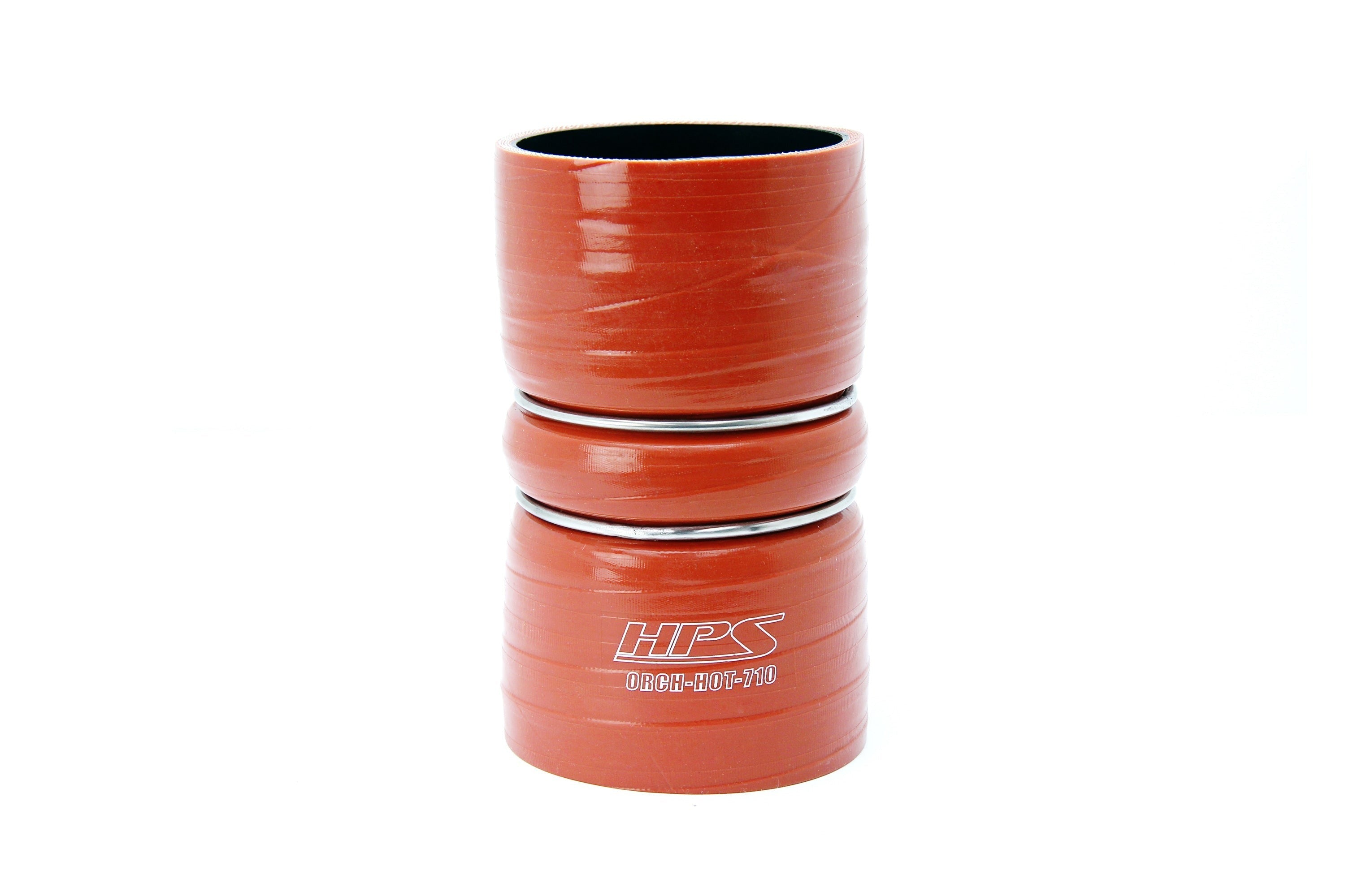 HPS Silicone Intercooler Turbo Boot Hose, Orange, ORCH-HOT-710, replace part # 3C34-6C640-CA, 3C34-6C640-DA