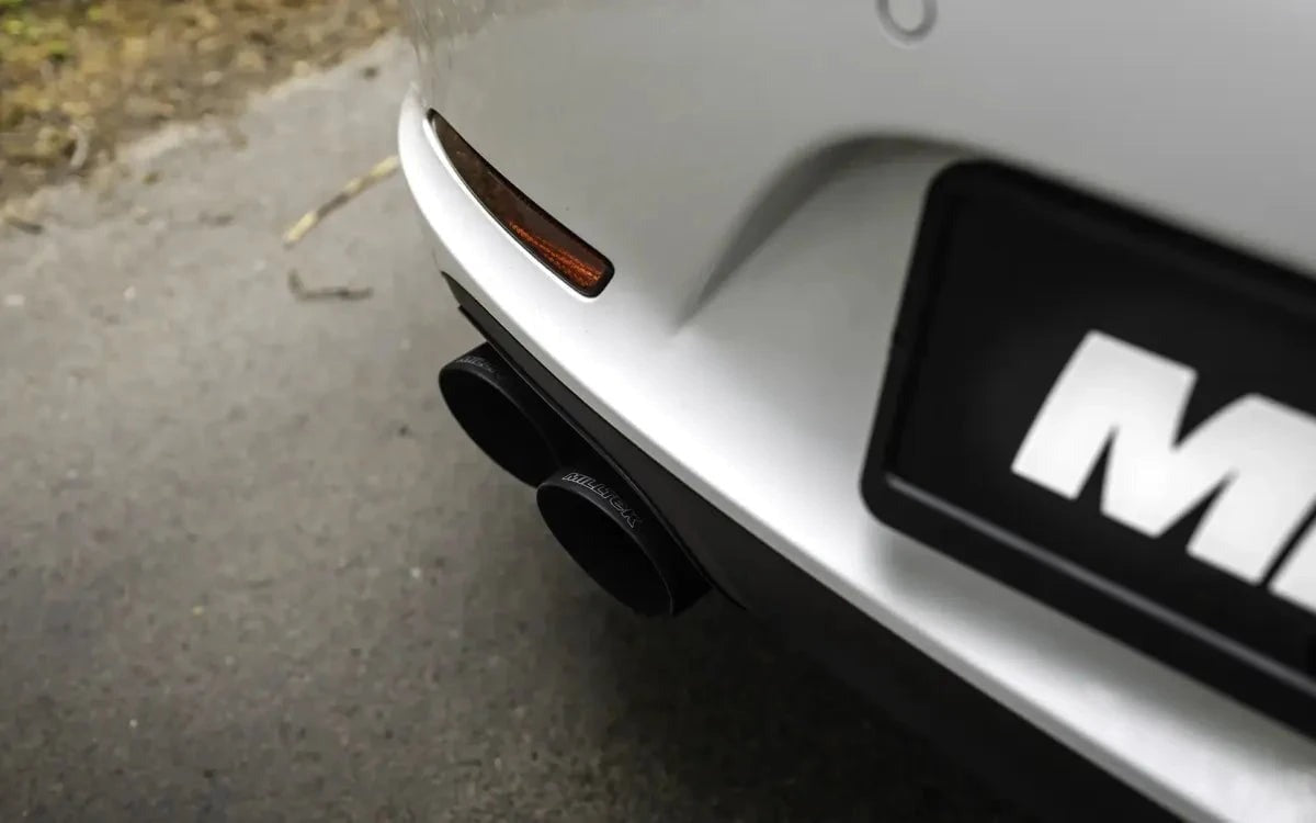 Milltek Porsche Cerakote Black Tips