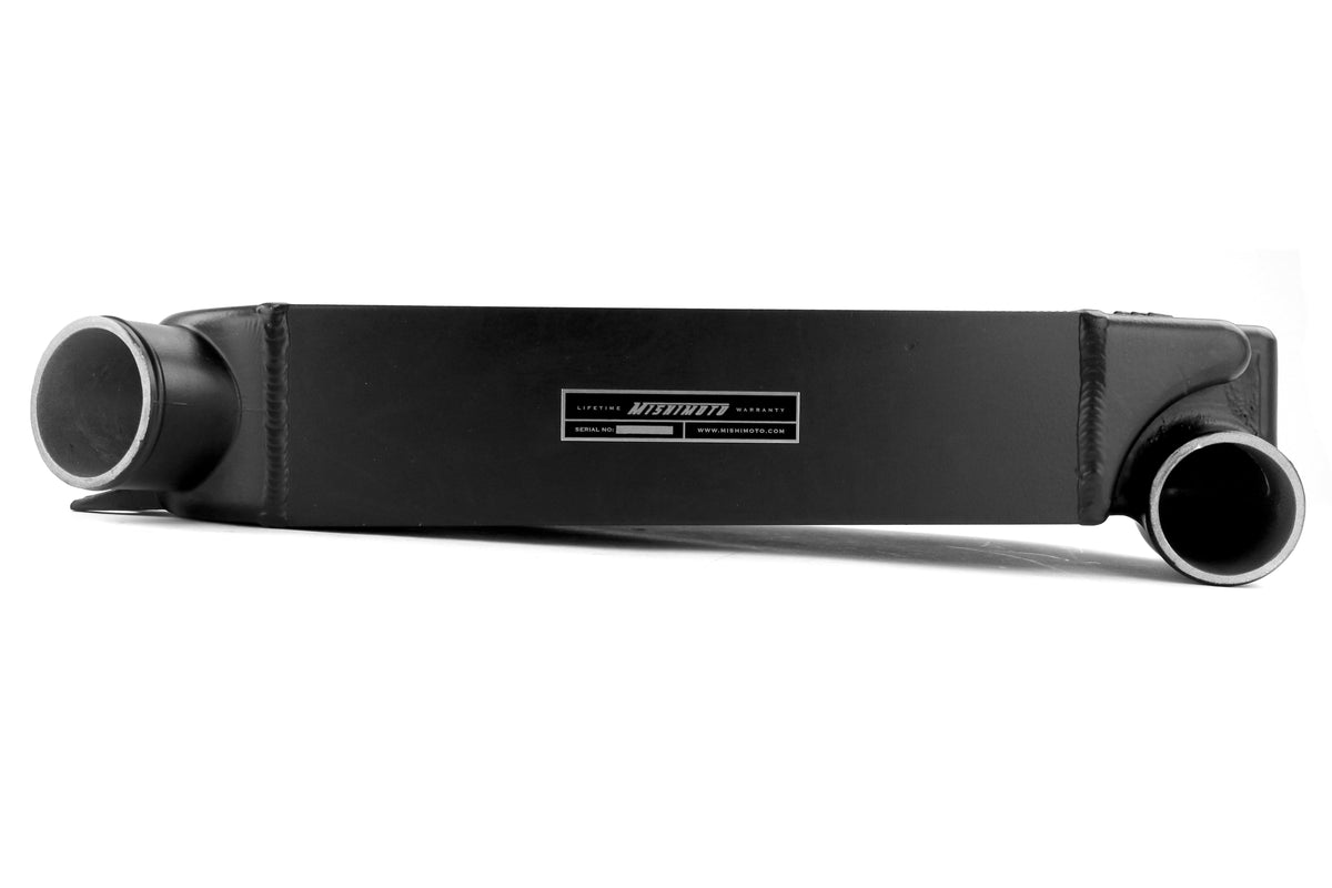 Mishimoto Performance Top Mount Intercooler and Charge Pipe Kit - 2015+ WRX-Polished Pipe, Black Intercooler