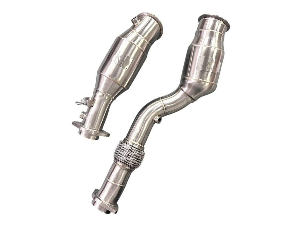 Pre Order MAD BMW S58 Catted Downpipes M2 M3 M4 G87 G80 G82 G83 W/ No CEL Guarantee & Flex Section