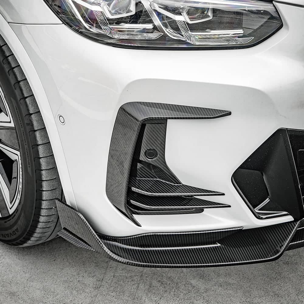 iX3 G08 BEV SQ Style Dry Carbon Fiber Front Vent Trim