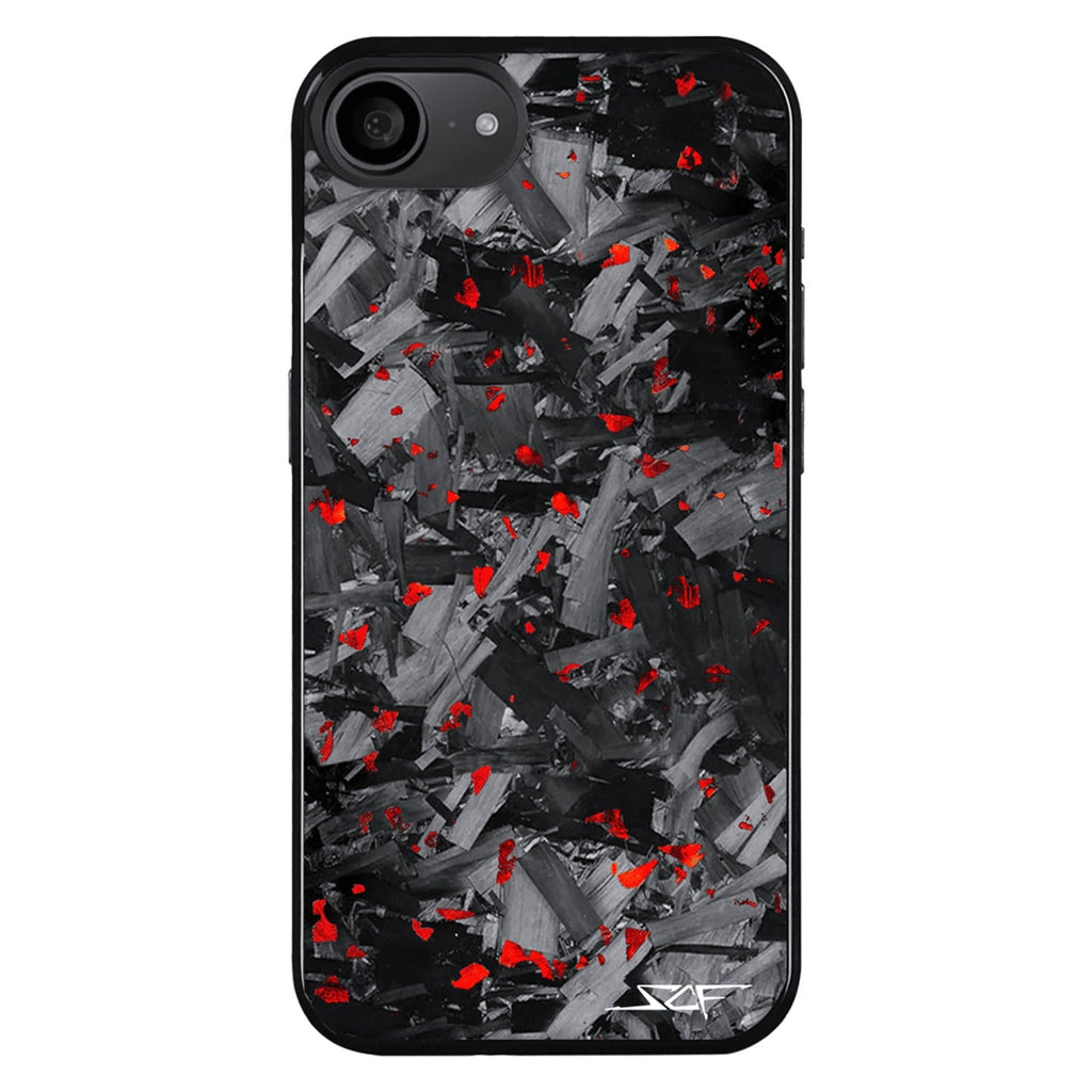 iPhone | Red Flake Forged Chunk Carbon Fiber Case | CLASSIC Series