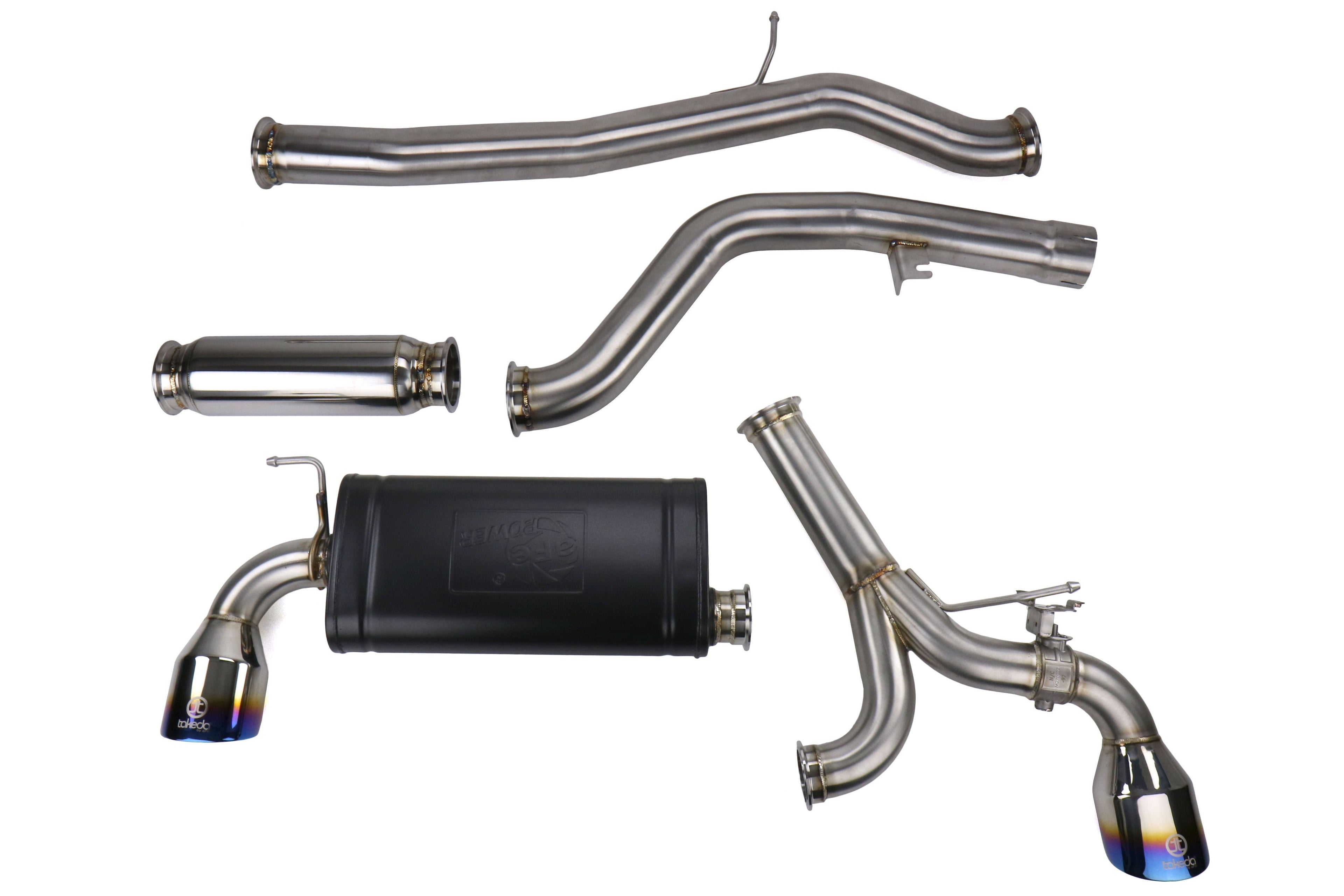 aFe Power Takeda 3" to 2-1/2" 304 Stainless Steel Catback Exhaust - 2020-2024 Toyota GR Supra