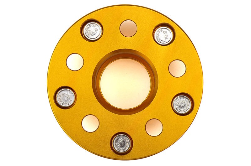 ISC Suspension 5x100 to 5x114.3 15mm Wheel Adapters Gold - Subaru Models (inc. 2002-2014 WRX)