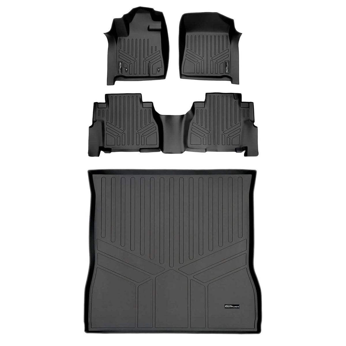 SMARTLINER Custom Fit Floor Liners For 2008-2011 Toyota Sequoia (with Bench Seat)
