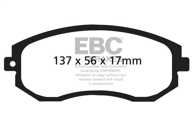 EBC Bluestuff Front Brake Pads - 2013-2026 Subaru BRZ / Toyota GT/GR86 / Scion FR-S (Non Brembo)