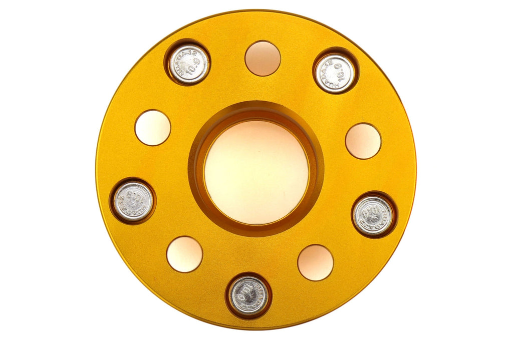 ISC Suspension 5x100 to 5x114.3 25mm Wheel Adapters Gold - Subaru Models (inc. 2002-2014 WRX)