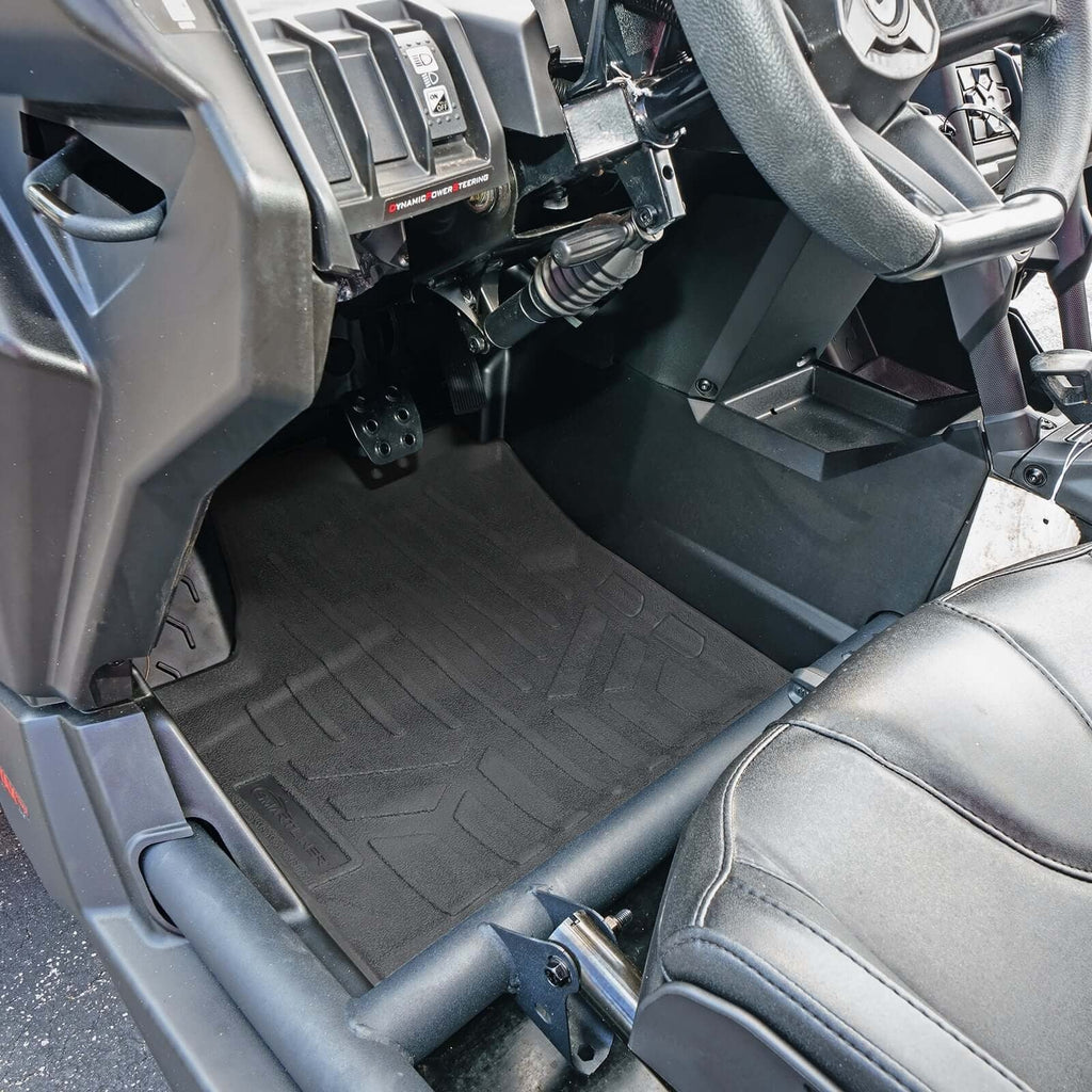 SMARTLINER Rugged Rubber Floor Liners For 2019-2023 Can-Am Maverick X3 (4 Passenger)