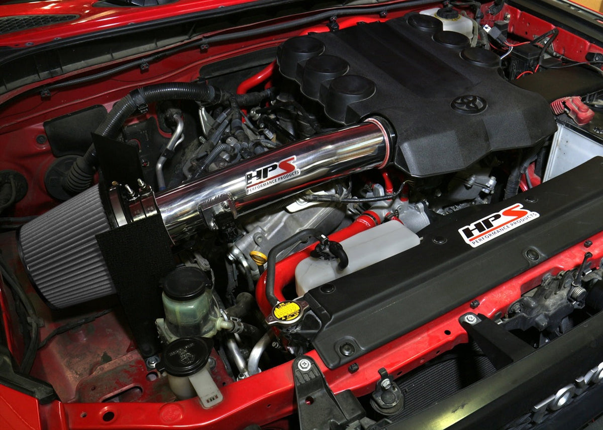 HPS Shortram Air Intake Kit 2010-2014 Toyota FJ Cruiser 4.0L V6, Includes Heat Shield, 827-583