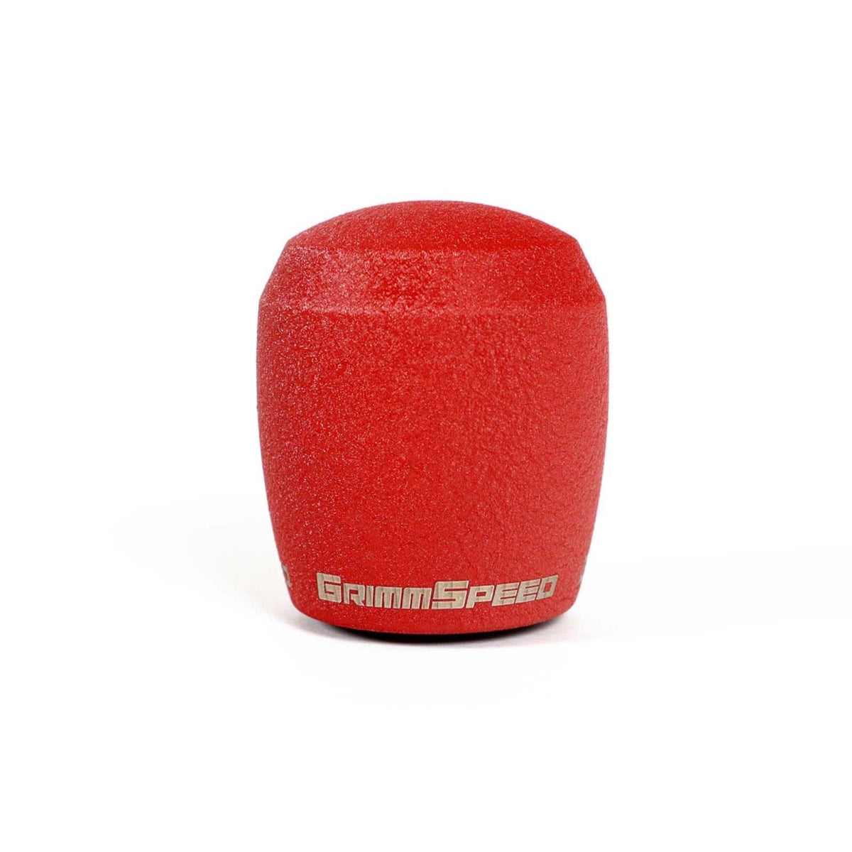 GrimmSpeed Stubby Shift Knob Stainless Steel Red - Subaru 6MT Models (inc. 2004+ STI / 2013+ BRZ)