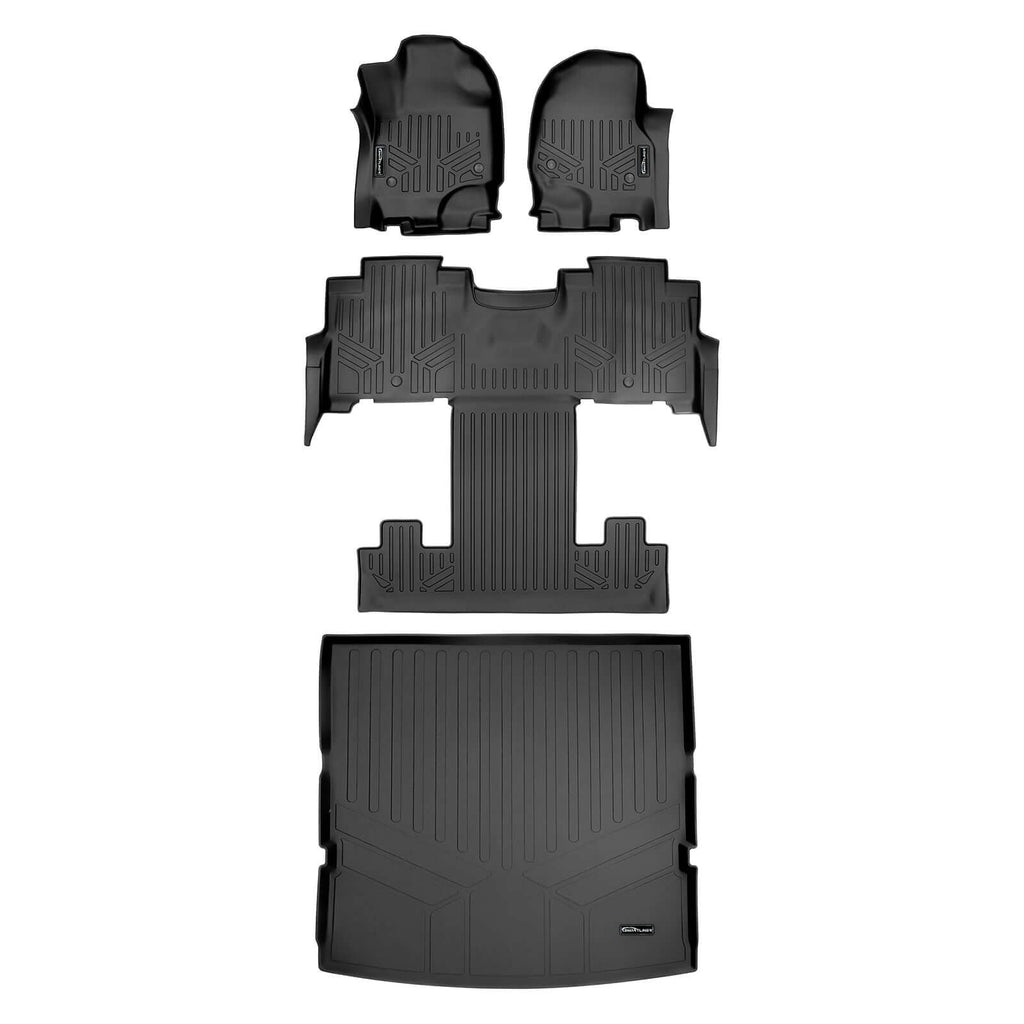 Smart TrimTM Floor Liners For 2018-2024 Ford Expedition/Lincoln Navigator 2nd Row Bucket Seats (no Max or L)
