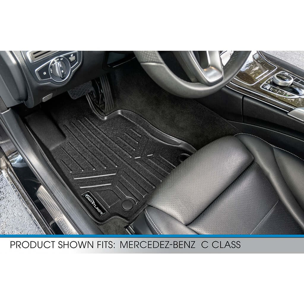 Smart TrimTM Floor Liners For 2015-2021 Mercedes Benz C Class Sedan (No Hybrid Models)