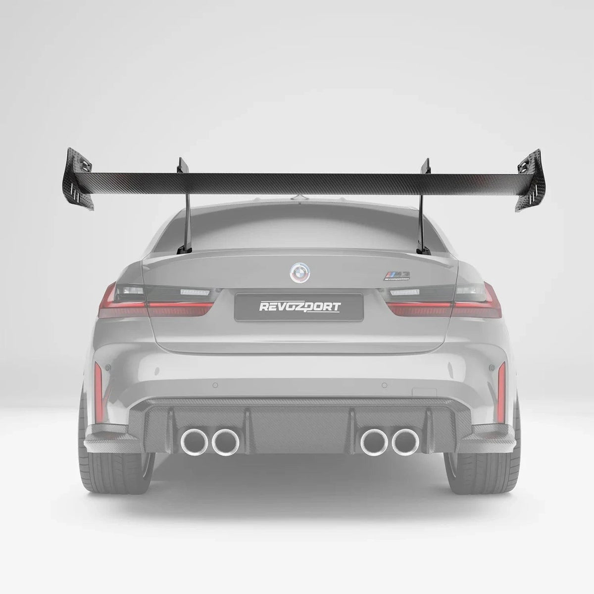 Revozport Carbon Fiber Rear Wing Spoiler for BMW G80 M3 2021-2024