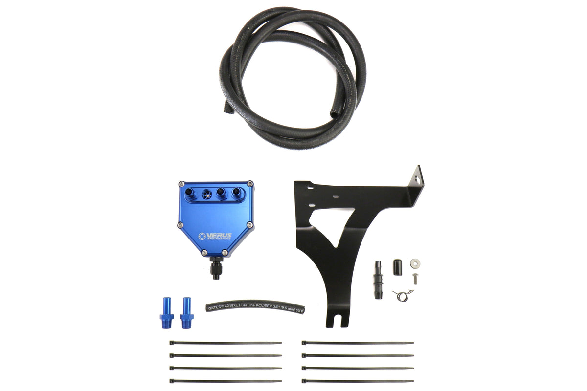 Verus Engineering Dual Air Oil Separator Blue - 2013-2021 Scion FR-S / Subaru BRZ / Toyota 86