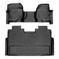 SMARTLINER Custom Fit Floor Liners For 2017-2026 Ford Super Duty Crew with Vinyl Flooring and 2nd Row Bench Seat
