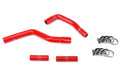 HPS Red Reinforced Silicone Radiator Hose Kit Yamaha 02-18 YZ125 2 Stroke