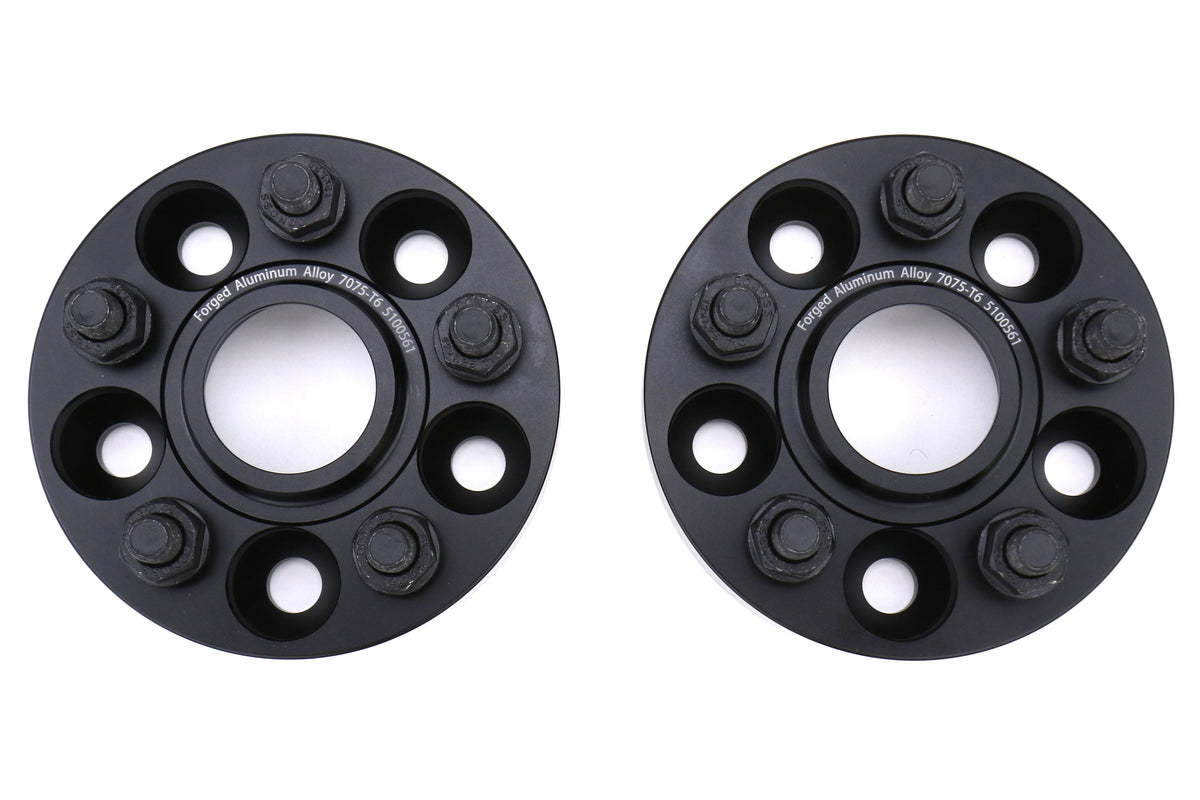 Torque Solution Forged Aluminum Wheel Spacers 5x100 25mm Pair - Subaru 2002-2014 WRX / 2003-2006 Baja / 1998-2019 Forester / 1993-2016 Impreza / 1990-2020 Legacy / 2000-2014 Outback / 2013-2021 Scion FR-S / Subaru BRZ / Toyota 86