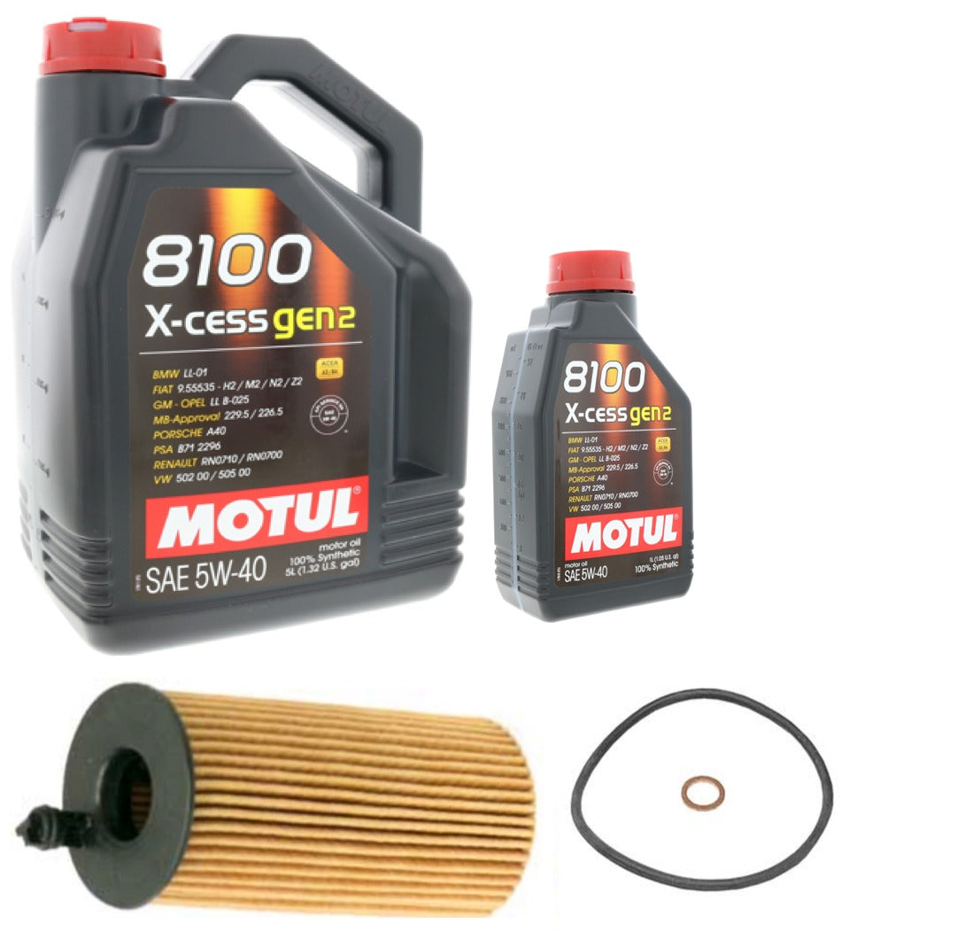 BMW F30 328d Diesel Engine Oil Change Kit By Motul 83212365949 (5W40)